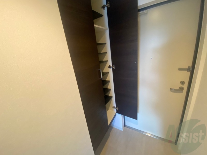 収納　シューズボックスがあるのはやっぱり便利ですね！