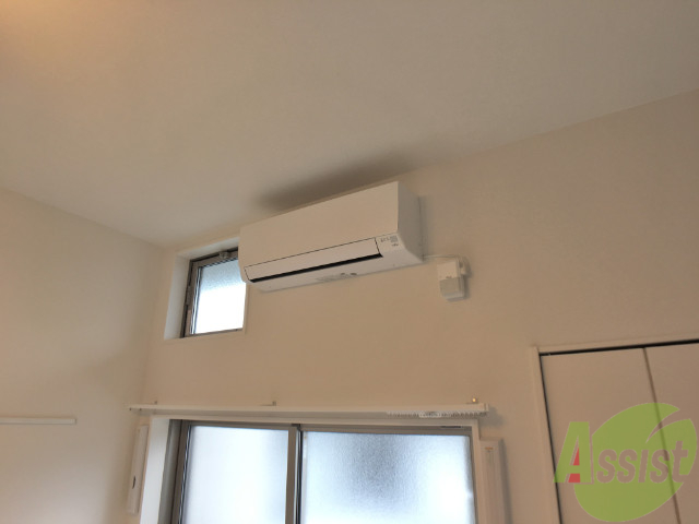 その他設備　ピカピカのエアコンが付いていました。寒暖対策ばっちり。