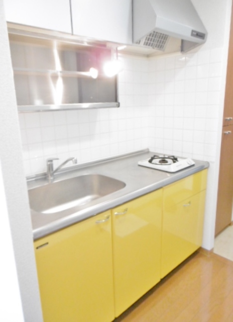 キッチン　ガス１口のキッチン