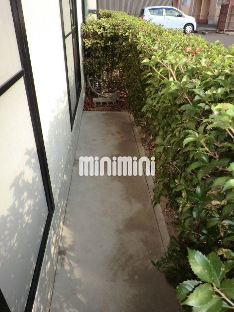 バルコニー　庭の様子です。