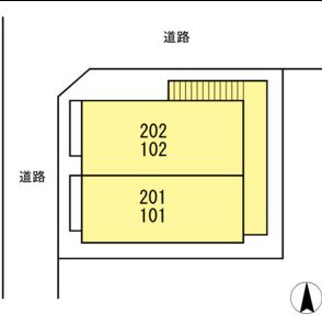 駐車場　オーガスト螢の駐車場です。
