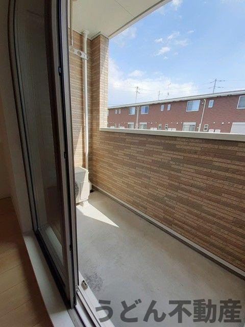 バルコニー　うどん県のお部屋探しはうどん不動産へ うどんちゃんとLINE