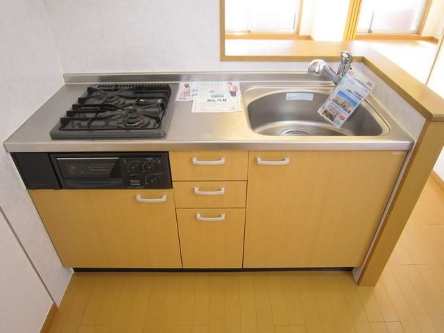 キッチン　人気の２口カウンターシステムＫ