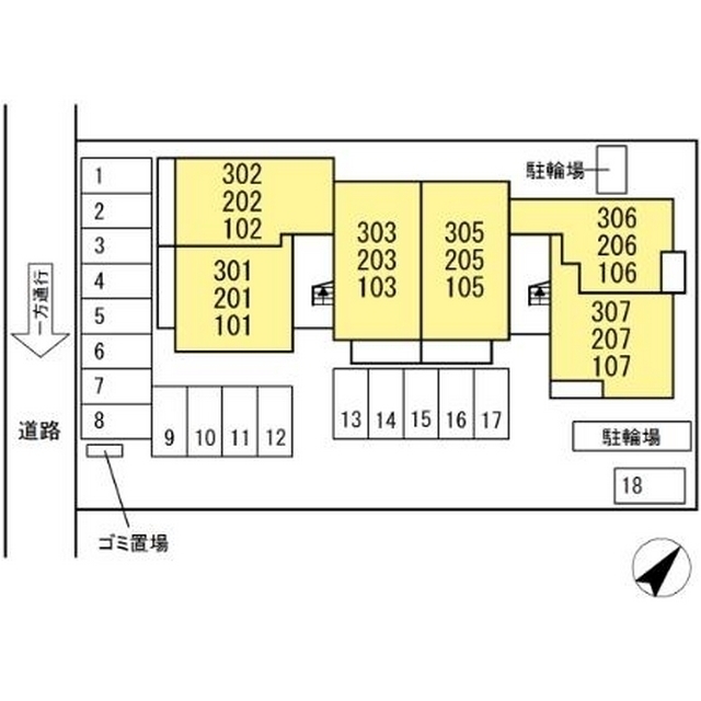 駐車場　配置図