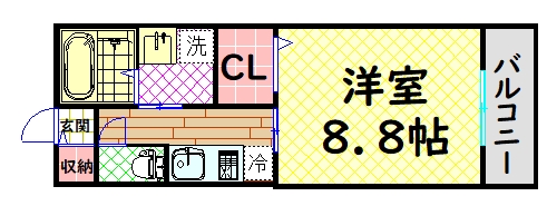 アベニール北花田の間取り写真