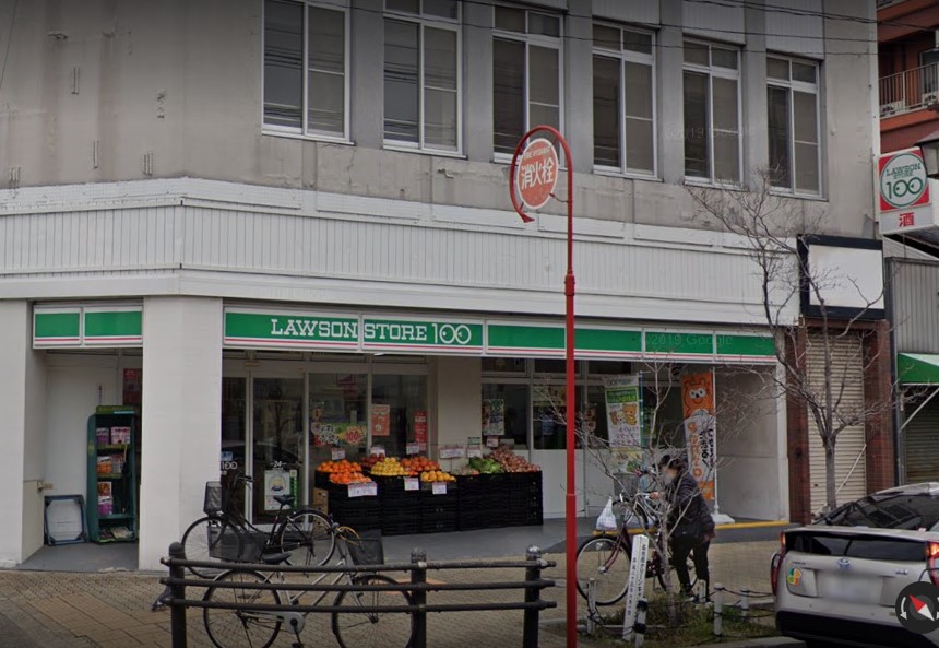 コンビニ　ローソンストア100 LS尾頭橋店（コンビニ）まで428m
