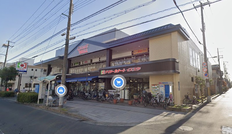スーパー　イズミヤ 南田辺店（スーパー）まで843m