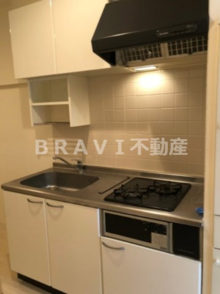 キッチン　【ラムール谷町】2口ガスコンロキッチンです