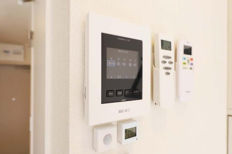 セキュリティ　インターホンです