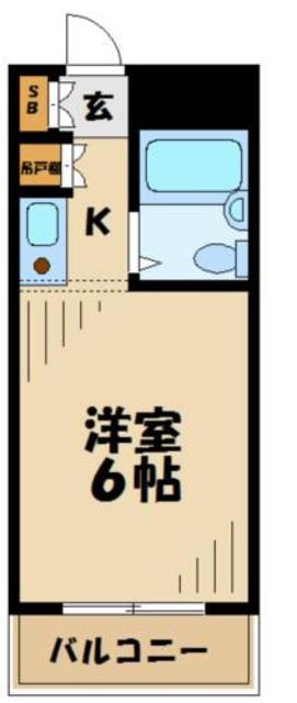 小田急多摩線 唐木田駅 徒歩5分 5階建 築40年の間取り写真