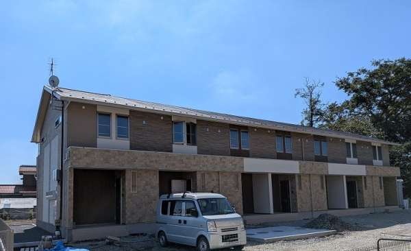 建物外観　建築中外観