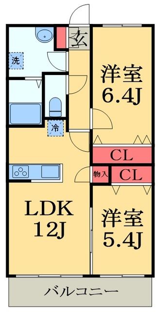 アーペブローネ上志津の間取り写真