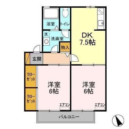 カサヴェールワコーの間取り写真