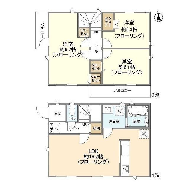 Kolet府中小柳町の間取り写真