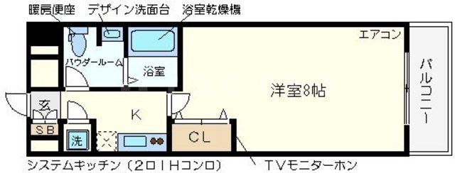 アプリーレ京町堀の間取り写真