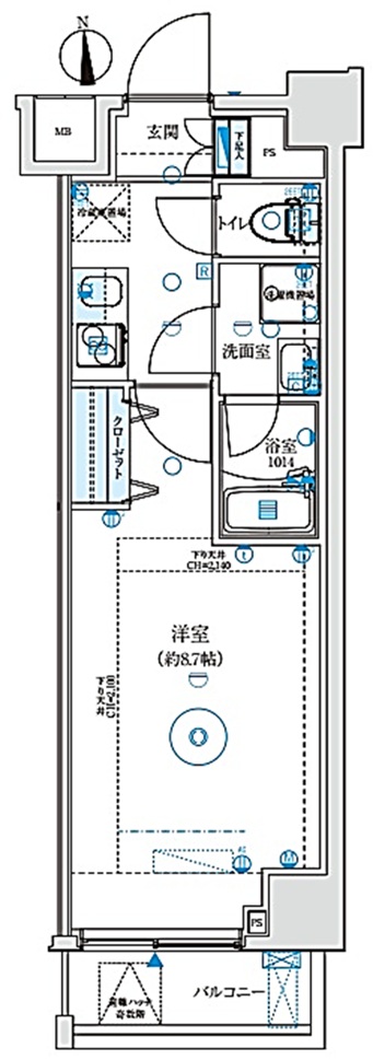 プレニーズ五反田MAXIVの間取り写真
