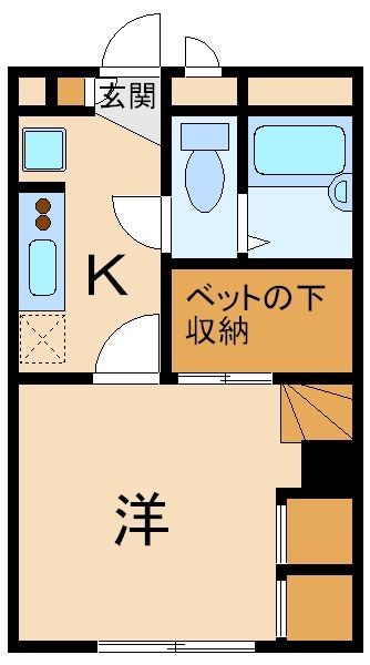 レオパレス三生の間取り写真