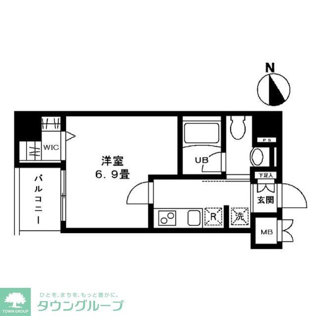 ＪＲ常磐線 三河島駅 徒歩5分 9階建 築20年の間取り写真