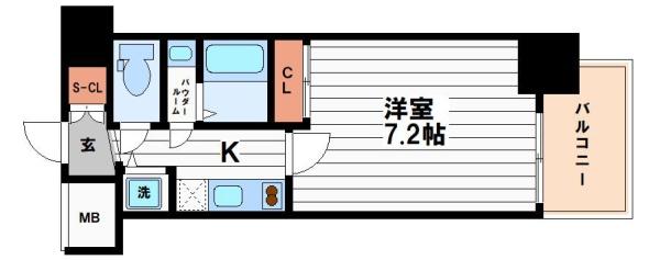 アドバンス大阪城ベレッツァの間取り写真