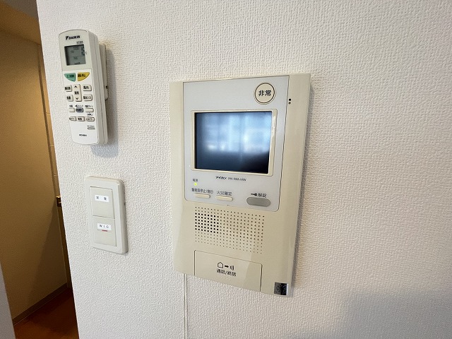 セキュリティ　モニター付きです