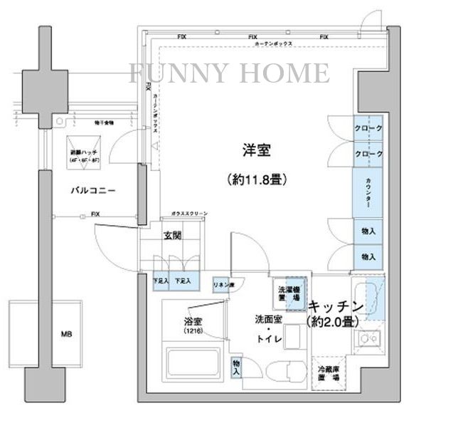 小田急線 千歳船橋駅 徒歩11分 10階建 築19年の間取り写真