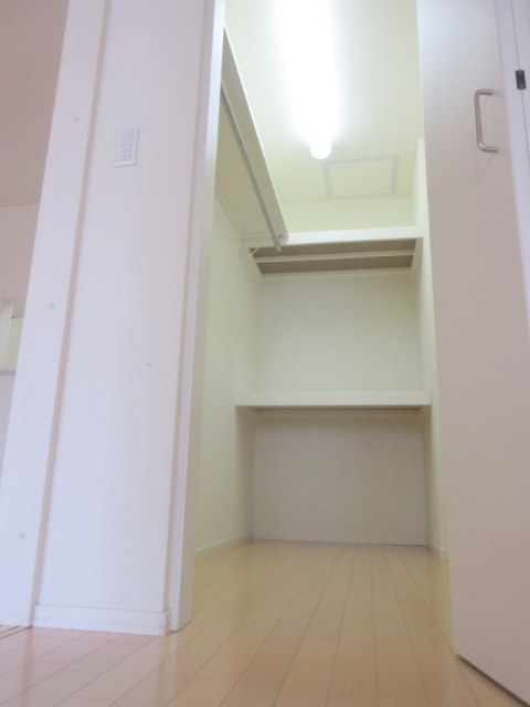 収納　広々としたウォークインクロゼット