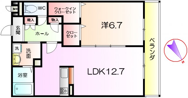 シャーメゾンメルヴィーユの間取り写真