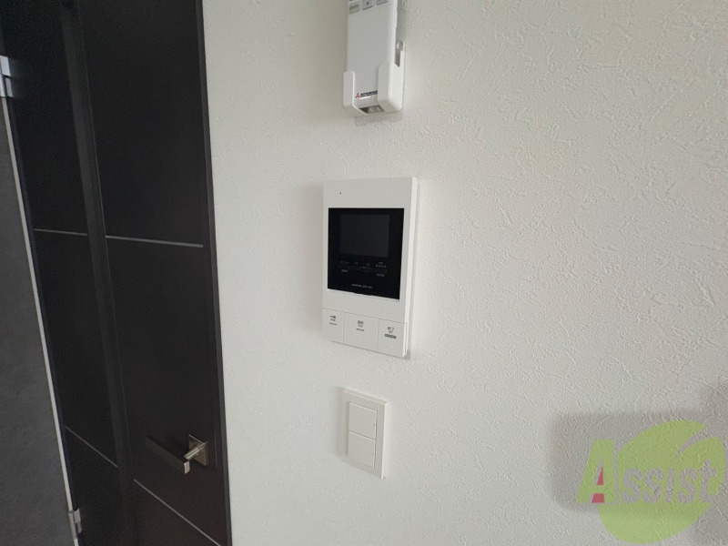セキュリティ　インターホンです。オートロック付きで安心のマンションです。