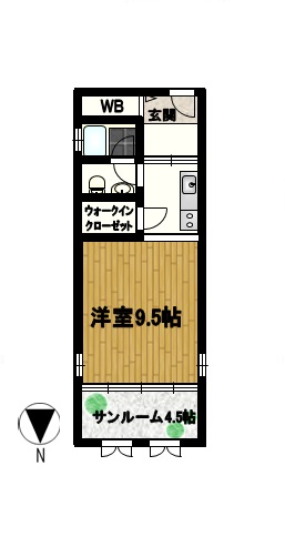 名古屋市中区新栄のマンションの間取り