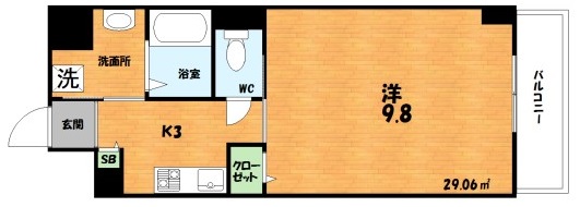 ラヴァルスの間取り写真