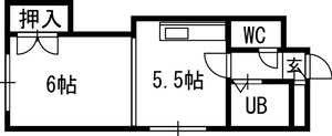 ナチュレ南５条の間取り