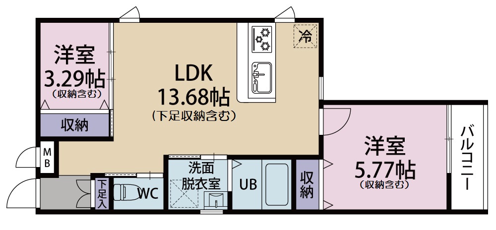 コティ大蔵天神の間取り