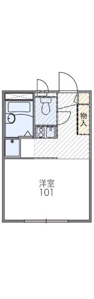 レオパレス中央の間取り