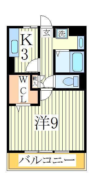 柏市豊四季のアパートの間取り