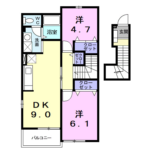 カーサエスタ参番館の間取り