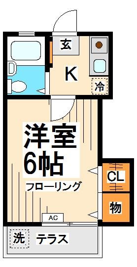 東京都世田谷区赤堤１（アパート）の賃貸物件の間取り