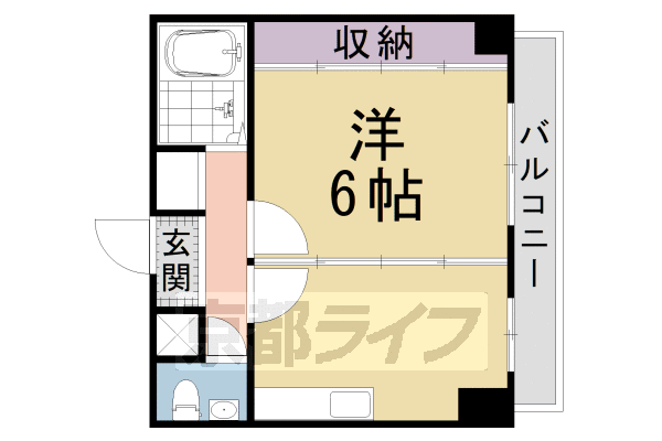 京都市東山区今熊野阿弥陀ケ峯町のマンションの間取り