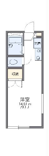 【レオパレスばうはうす岡本の間取り】