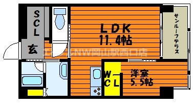 ハアラン内山下の間取り