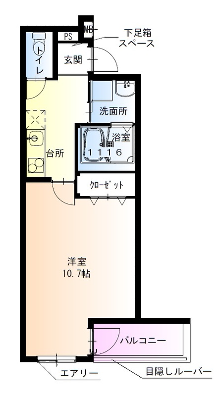 フジパレス西取石3番館の間取り