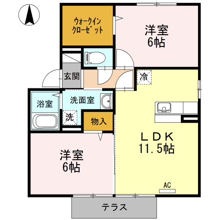 モンテ・シエル　Ｂ棟の間取り