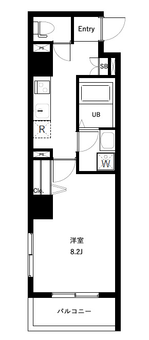 オーキッドレジデンス神田錦町の間取り