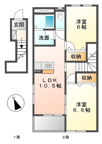 アンソレイェの間取り