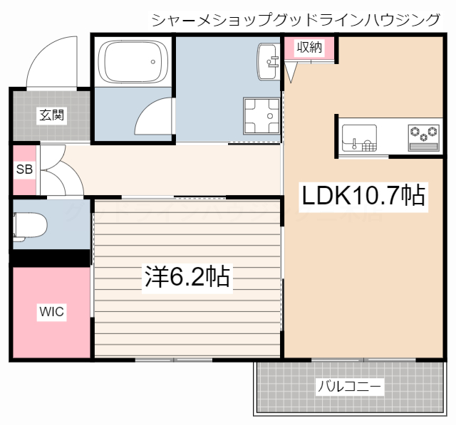 ヴィアソーレYの間取り