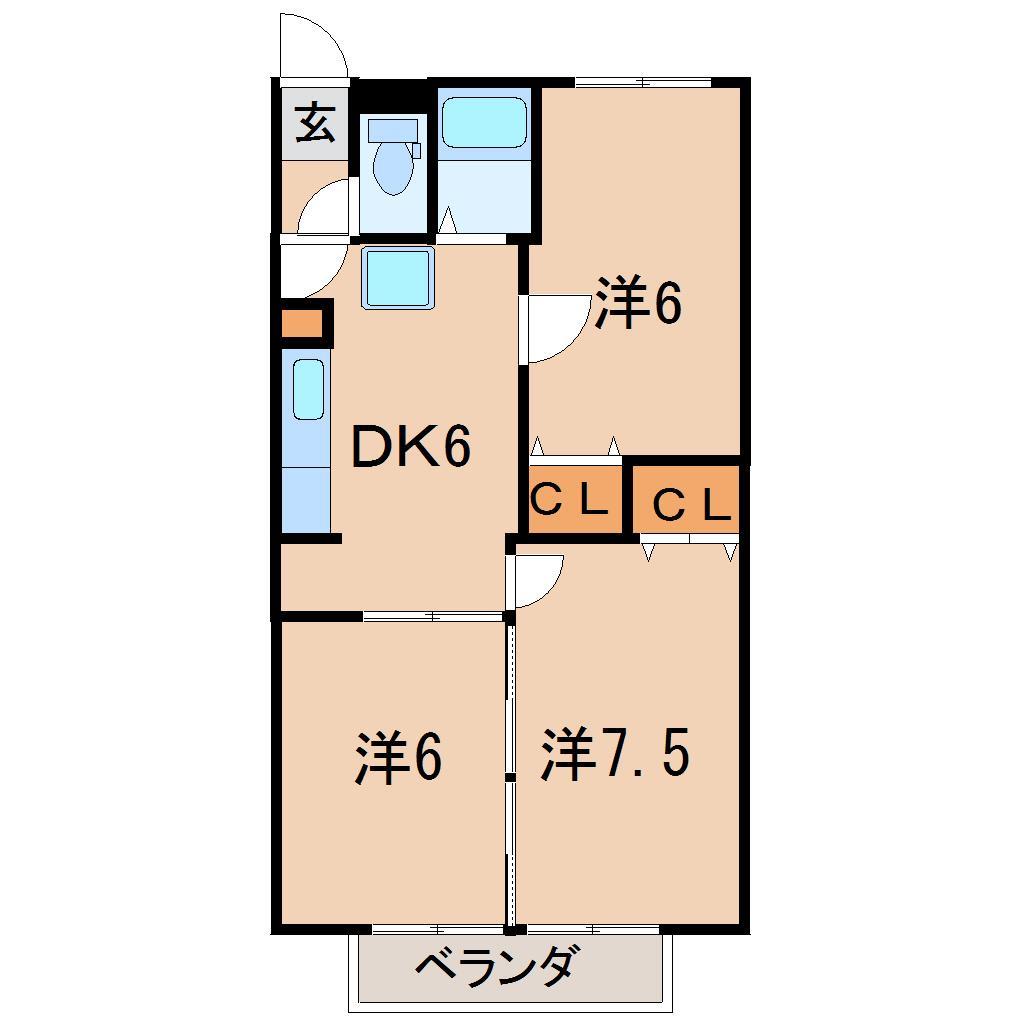 ベルトピア福島IIの間取り