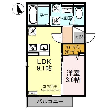 【アッシュルーム36の間取り】