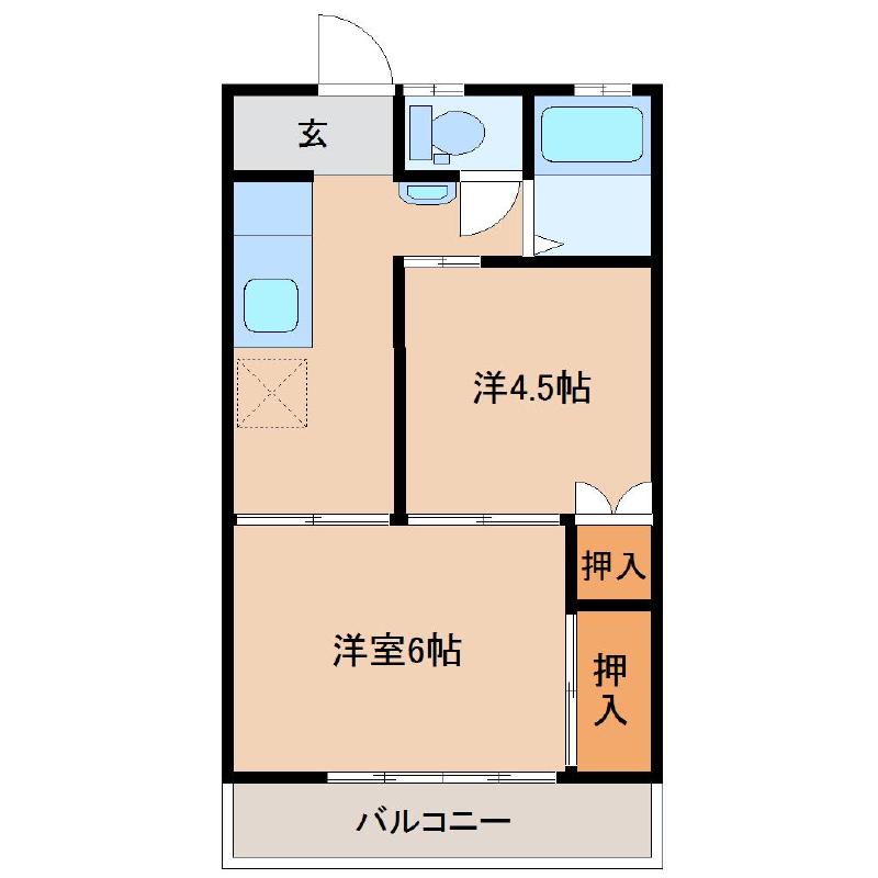 上総ハイツの間取り