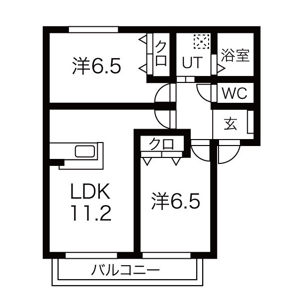 サン・メゾン山北の間取り