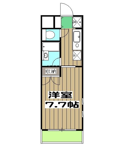 亀岡市余部町のマンションの間取り