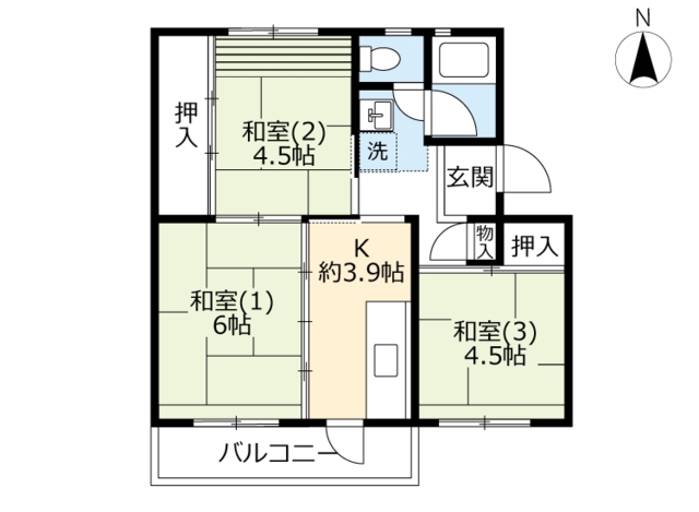 ＵＲ落合の間取り